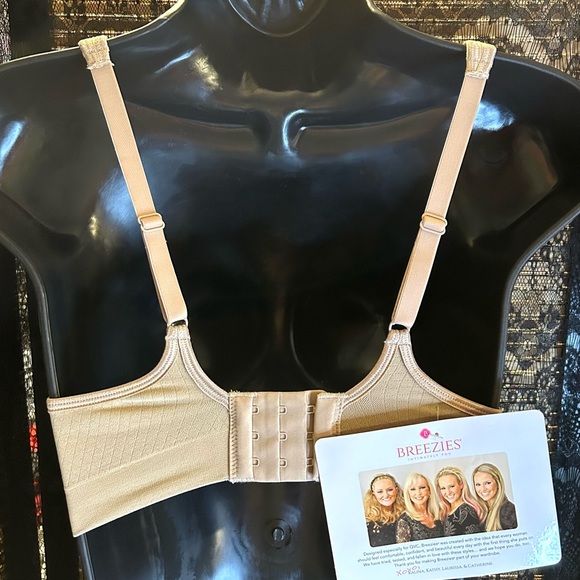 NWT Breezies Tan Underwire Seamless Bra- 36B - Picture 5 of 9